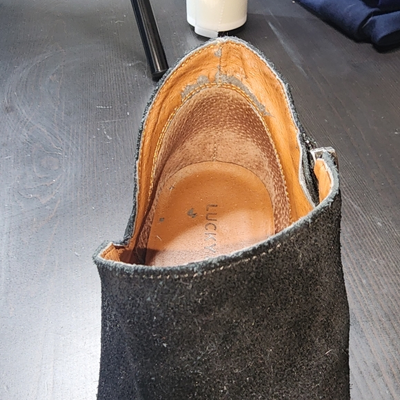 Lucky Brand Black Suade Ankle Booties Size 10 main image 7